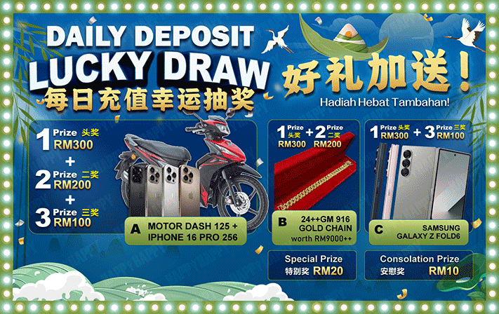 Daily Deposit Lucky Draw - Promotion - happy881