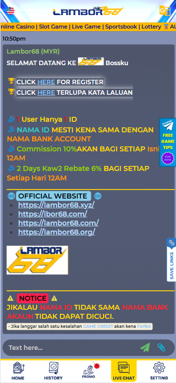 Lambor68 - Livechat - happy881